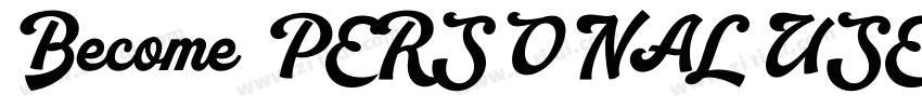 Become PERSONAL USE字体转换